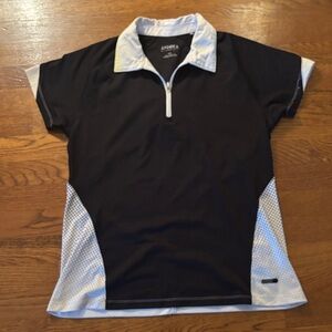 Cutter & Buck Annika Black and White Polo